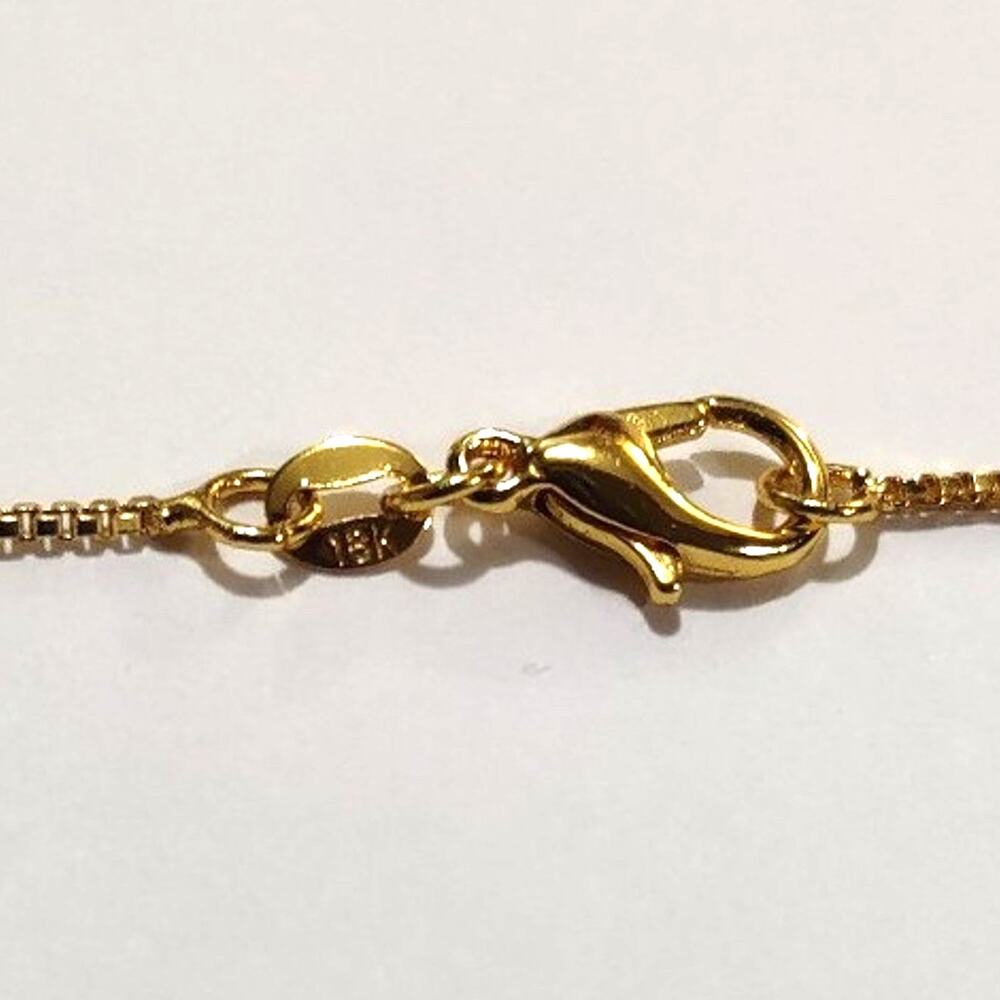18k Gold Plated Cross Necklace Crown Thorns Cross Christian Valentines Gift NEW